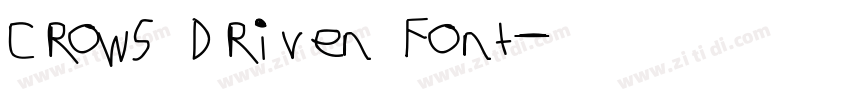 Crows Driven Font字体转换